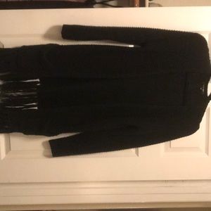 Black long cardigan